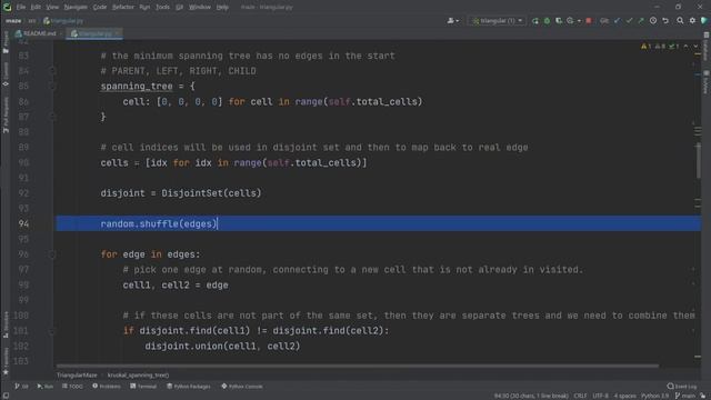 How to create a Triangular Maze - Kruskal's Algorithm for Spanning Tree смотреть онлайн
