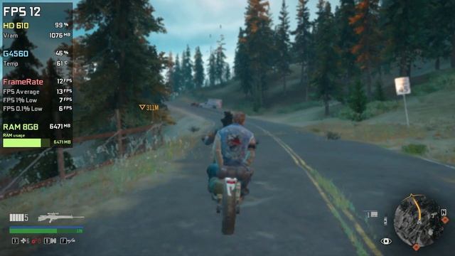 Intel HD 610 | Days Gone - 1080p, 720p, 504p, 360p, 266p, 144p, 72p смотреть онлайн