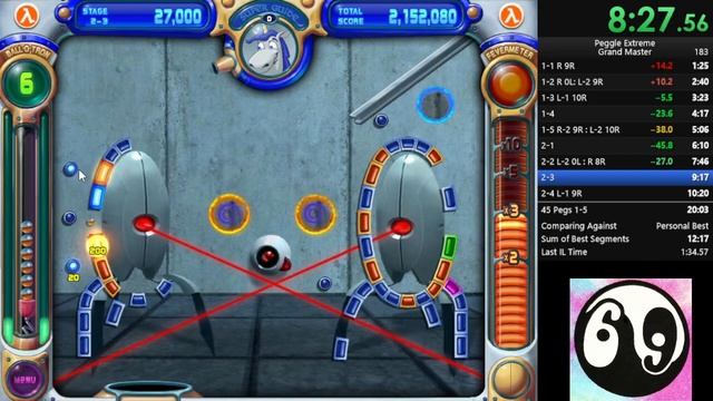 Peggle Extreme (Half-Life) Edition: Any% Grandmaster Speedrun: 16m 27s PB смотреть онлайн