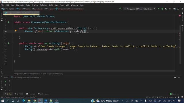 Calculate the frequency of each word in the given string using Java 8 | Java Shastra смотреть онлайн