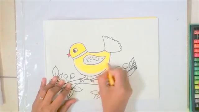 Мастер-класс студии изобразительного искусства "Как нарисовать птичку". смотреть онлайн