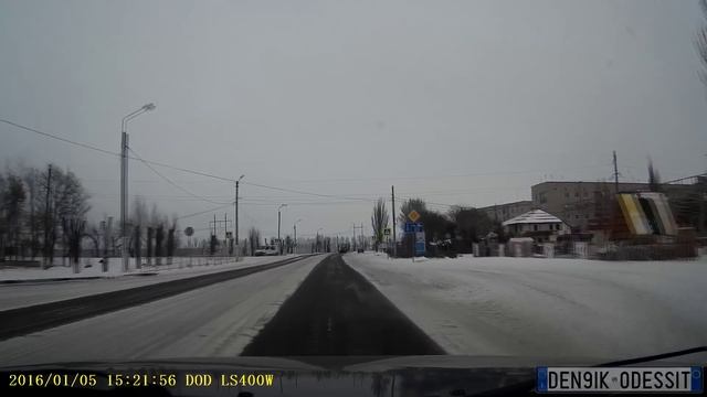 Зимняя дорога Новая Каховка , Таврийск , Каховка январь 2016 смотреть онлайн