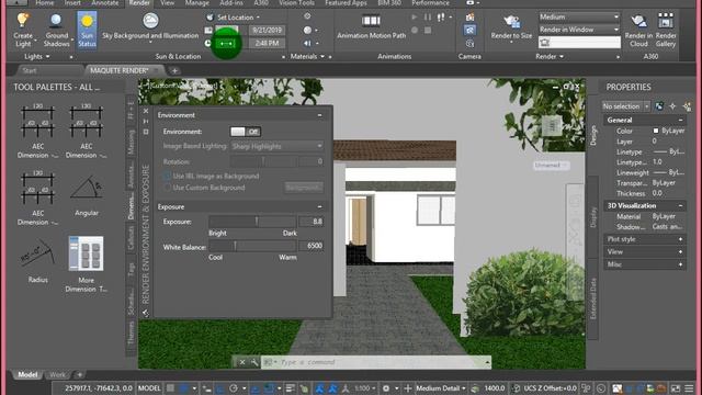 Render no AutoCAD Arquitectura, aplicando imagens png, textura alfa смотреть онлайн