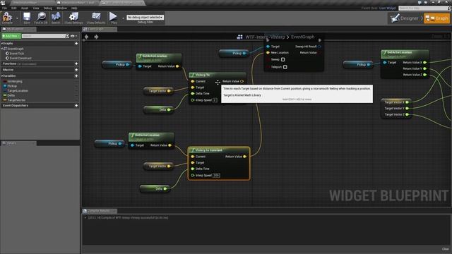 Interpolation - Vinterp Node in Unreal Engine 4 смотреть онлайн