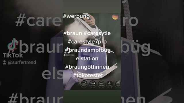 #werbung Braun CareStyle 7 Pro IS 7282 BL Dampfbügelstation смотреть онлайн