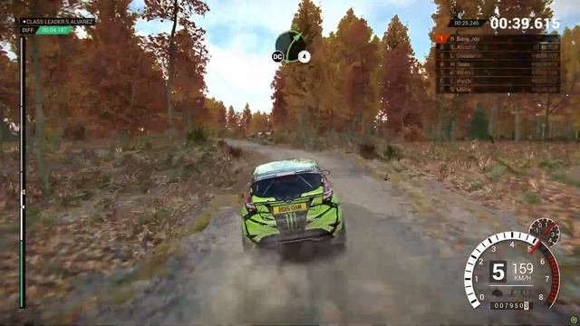 Dirt4 Ford Fiesta R2 Moster Energy Racing Rally Michigan USA Wildwood Forest Sprint 301Km 223 смотреть онлайн