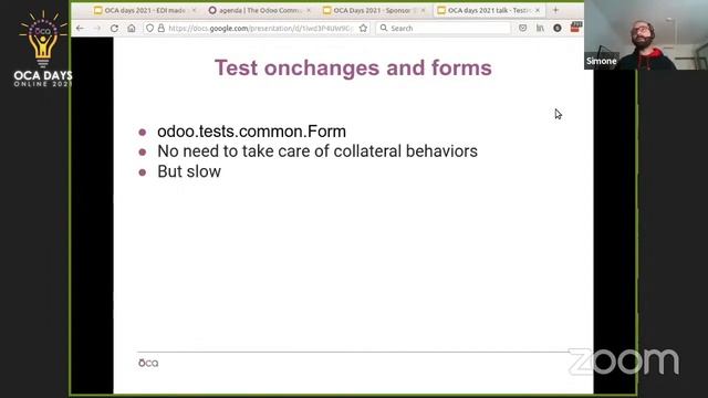 OCA Days 2021 - Simone Orsi: Testing best practices, tips and tricks смотреть онлайн