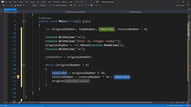 Got a C# Job Interview? Then this one´s important! - Palindrome Numbers with C# смотреть онлайн