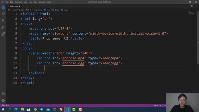 21 HTMLda video joylash - HTML darslari - HTMLni o'rganish смотреть онлайн