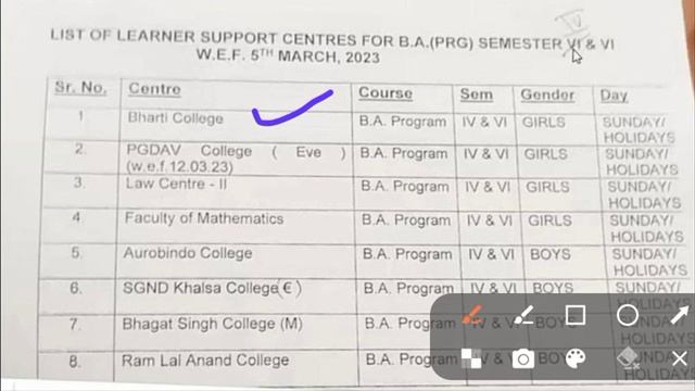 SOL BA PROG 4th / 6th Semester Offline Classes Centre List 2023 | College Updates смотреть онлайн