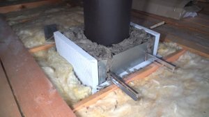 Дымоход для печи Aria. Температура сэндвича и потолочно-проходной узел (ППУ), защита стены. Часть 2