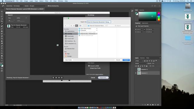 Pixel Art Character Movements – Saving (Part 2) – Adobe Photoshop смотреть онлайн