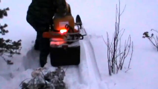 Ирбис Dingo T125 по рыхлому снегу в Мурманской области смотреть онлайн
