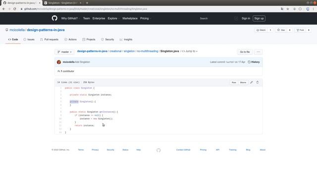 JAVA DESIGN PATTERNS | Singleton смотреть онлайн