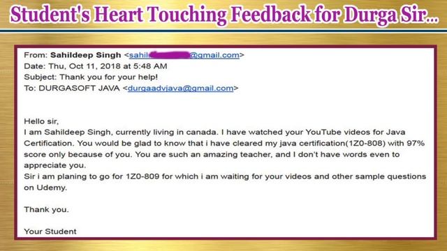 Students Heart Touching Feedback for DURGA Sir... смотреть онлайн