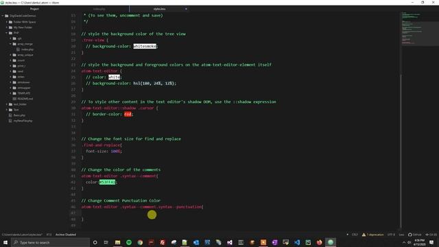 Atom - Change Comment Punctuation Color (// or #) смотреть онлайн