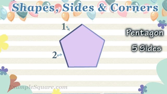 Shapes Sides and Corners (Vertices), Shapes for Kindergarten, 2d Shapes смотреть онлайн