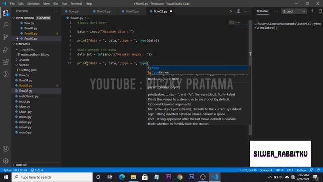 Belajar Python Episode 5 | Input Data User (Pengguna) смотреть онлайн