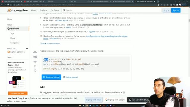 React Ecommerce Website #38: Get the Union Of Colors in New Array | P-1 смотреть онлайн