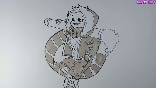 How To Draw Fell Ink Sans Cách Vẽ Sans Ngầu và Dễ смотреть онлайн