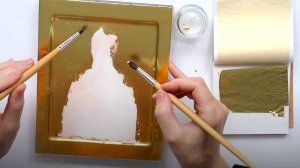 Золочение иконы на полимент