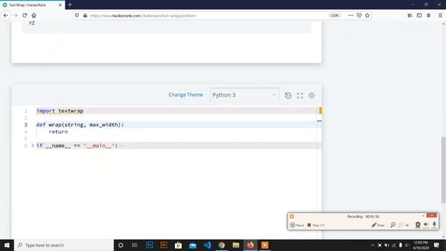 Python Challenge 21 || Text Wrap || HackerRank Solution ||Coding Planet смотреть онлайн