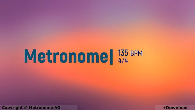 135 BPM Metronome 4/4 смотреть онлайн