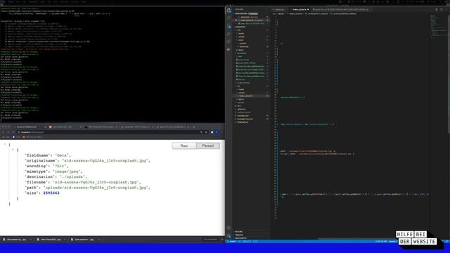 #03 Upload Form mit Node.js mit Jonas - Hilfe bei der Website смотреть онлайн