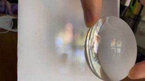 Самый простой опыт с линзой