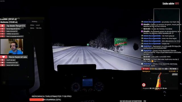 [LIVE] ETS2 Multiplayer #EU2 - Wintermod + Italia. Dzięki za 1k subów :) смотреть онлайн