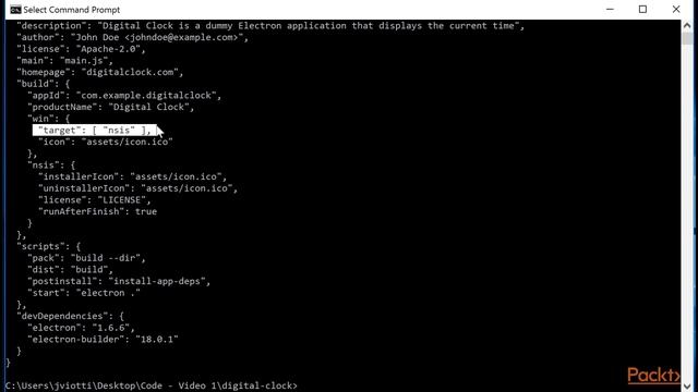 Distributing Electron Applications : Building NSIS Installers | packtpub.com смотреть онлайн