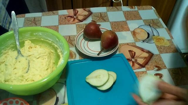 Творожный кекс с грушами. Кекс в духовке. #суфикс смотреть онлайн