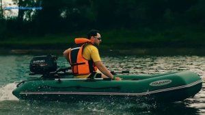 Лоцман М-290 ЖС Киль: полный видео тест лодки с мотором 5 л.с.