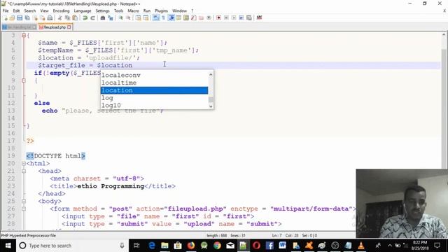 Lecture 50: website php file upload basics part 2 Programming Tutorial in Amharic | በአማርኛ смотреть онлайн