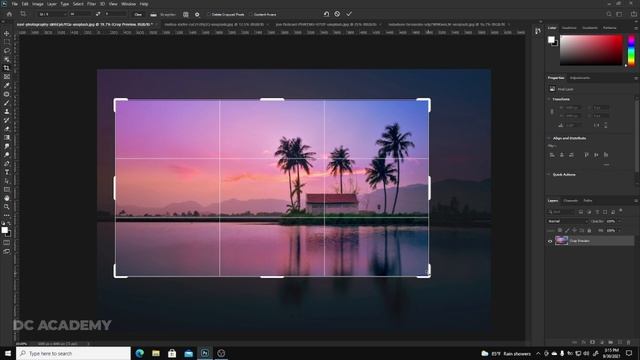 Adobe Photoshop from Beginner to Master 16 | The Crop Tool | Sinhala Tutorial смотреть онлайн