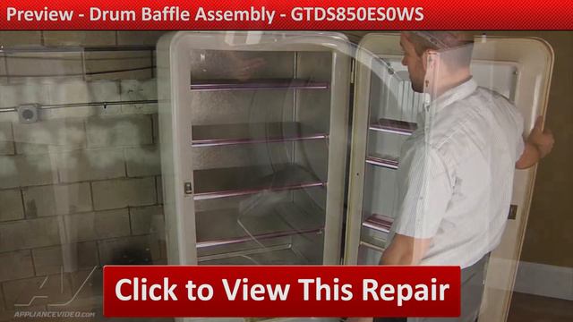 GE Dryer - Thumping Sounds While on Spin - Drum & Baffle Assembly Repair and Diagnostic смотреть онлайн