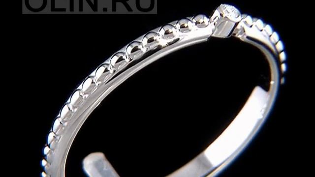 Колечко из белого золота с бриллиантом смотреть онлайн