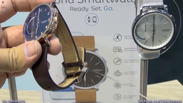 Обзор гибридных умных часов от Skagen Connected, Fossil, MK на IFA Berlin 2016 смотреть онлайн