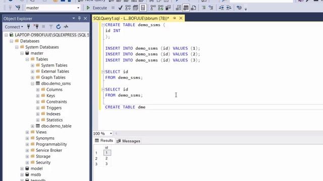 SSMS Tutorial (SQL Server Management Studio) - Feature Demonstration смотреть онлайн
