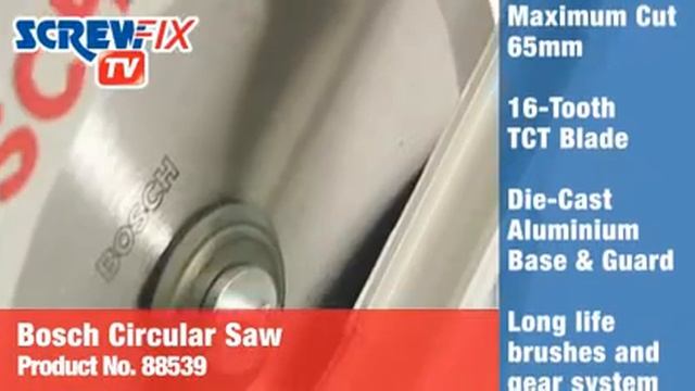 Screwfix BOSCH GKS65 190mm Circular Saw смотреть онлайн