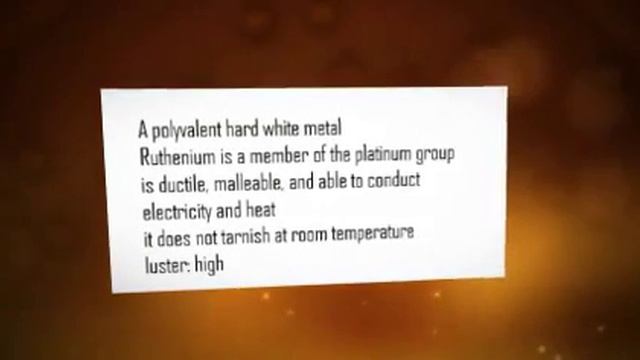 chemistry lesson 3.2....ruthenium!!! смотреть онлайн