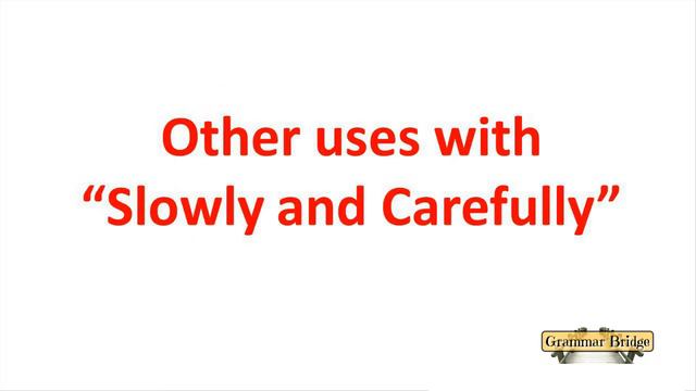 Study Slowly & Carefully Adverbs | English Grammar Lessons смотреть онлайн