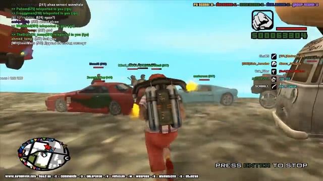 GTA SAMP - УЧИМСЯ ЛЕТАТЬ НА JETPACK - #2 смотреть онлайн