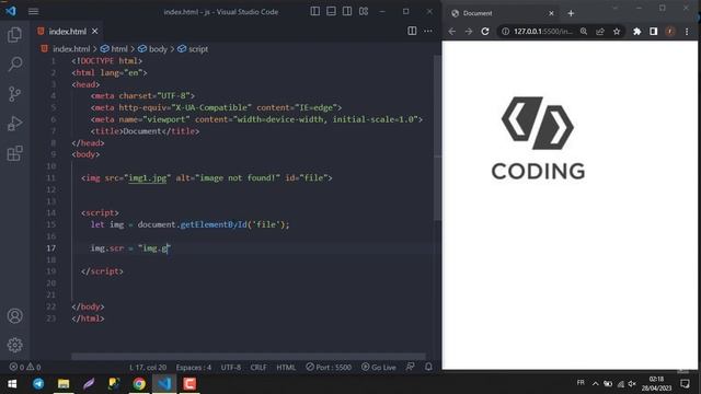 change image source with javascript | تغير مصدر الصورة смотреть онлайн