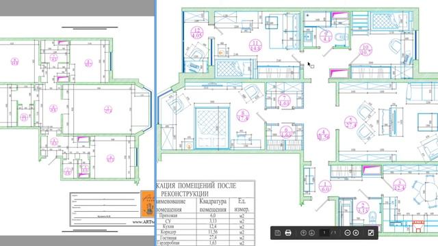 Перепланировка четырехкомнатной квартиры в доме серии П-44М смотреть онлайн