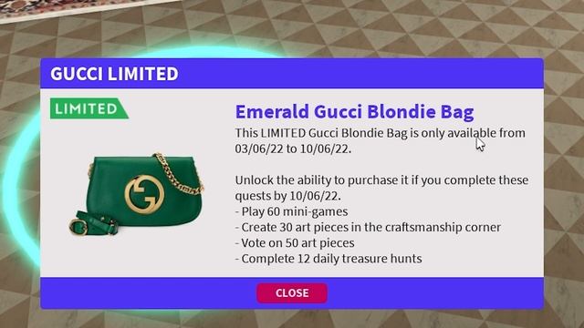How to Get the NEW Gucci Emerald Bag LIMITED! (Roblox Gucci Town) смотреть онлайн
