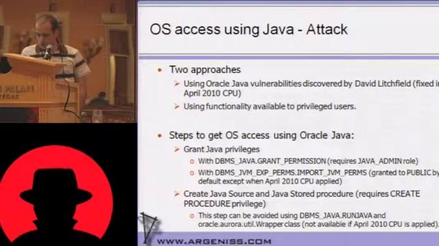 Black Hat USA 2010: Hacking and Protecting Oracle Database Vault 3/5 смотреть онлайн