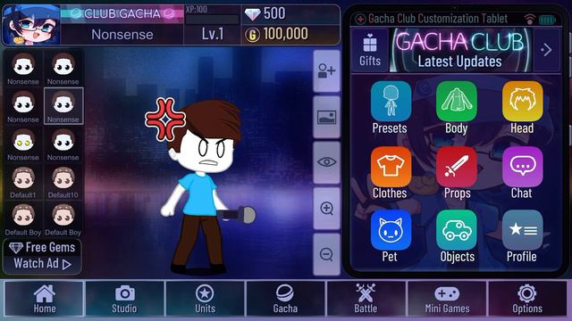 Nonsense FNF Mod Character Review (Gacha Club/GC) смотреть онлайн