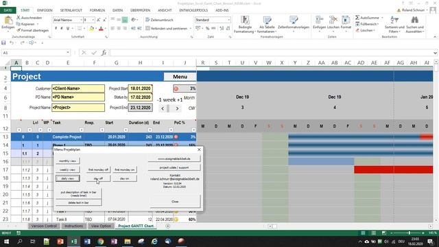 project planning automated excel template смотреть онлайн
