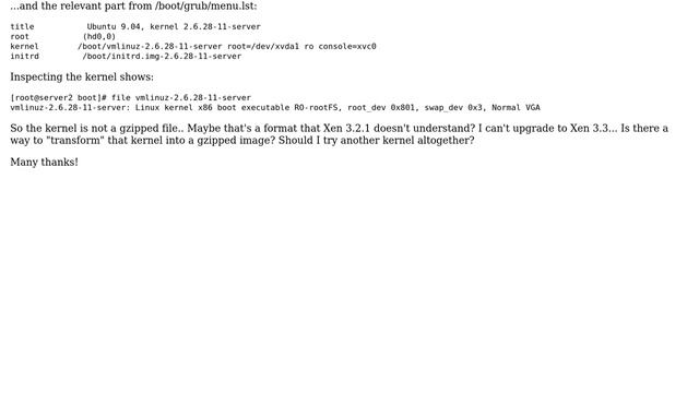 DevOps & SysAdmins: Ubuntu Jaunty Xen domU on CentOS 5.2 dom0 (2 Solutions!!) смотреть онлайн